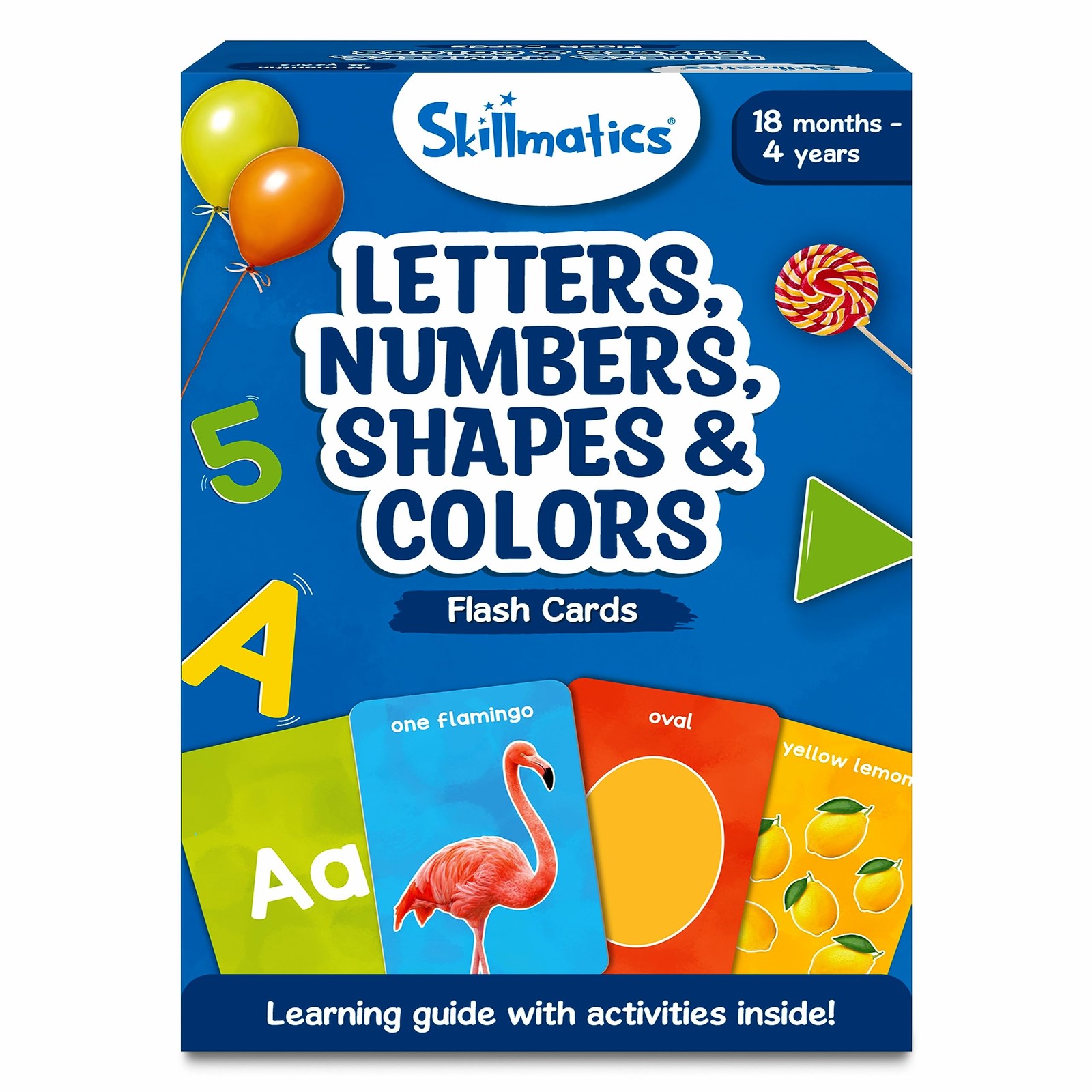 Multicolor Flash Cards Set For Toddlers Teaching Letters Numbers Shapes Colors