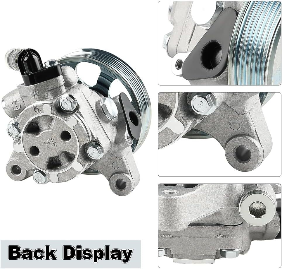 Power Steering Pump with Pulley Compatible with Honda CR-V 2.4L 2002 2005 to