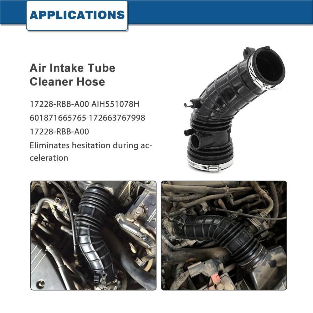 Air Intake Hose with Acura TSX 2.4L L4 2004 2005 – Intake Filter Tube Replace