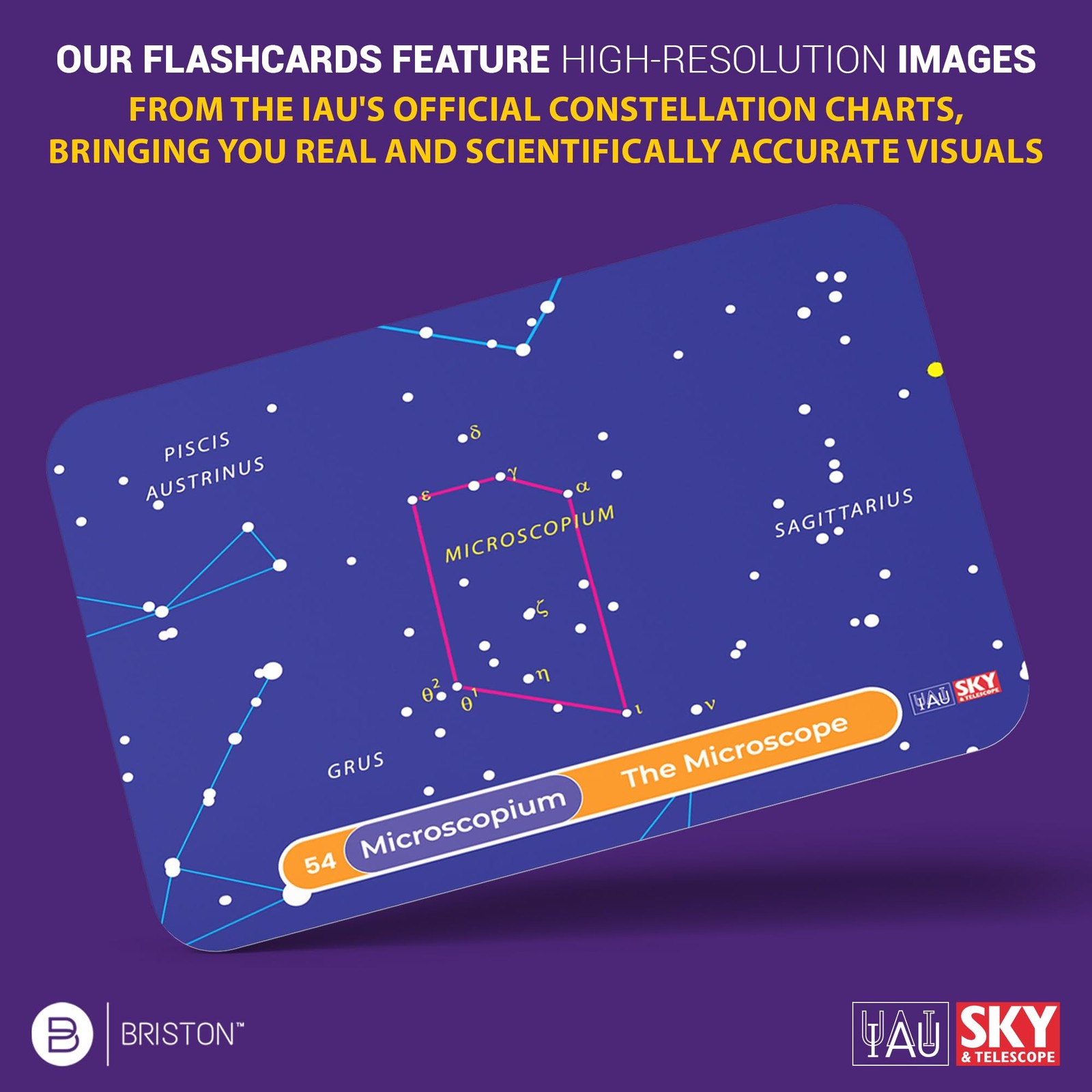 Galactic Guide 88 Constellation Flashcards – Astronomy Learning Cards for Kid…
