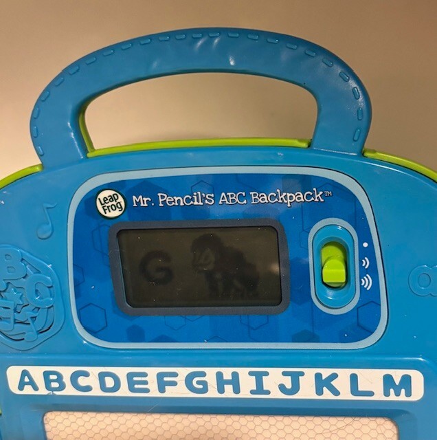 Leap Frog Mr. Pencils ABC Backpack Interactive Green Educational Toy Works