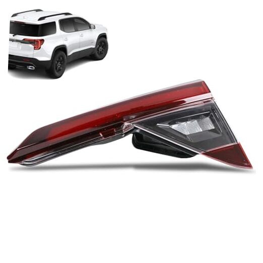 LED Tail Lights Compatible With 2020-2023 GMC Acadia Inner Right Black Bezel