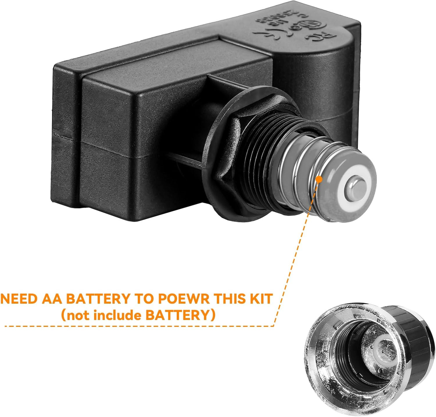 2 Male Outlets Universal Spark Generator AA Battery Tact Push Button Switch Elec