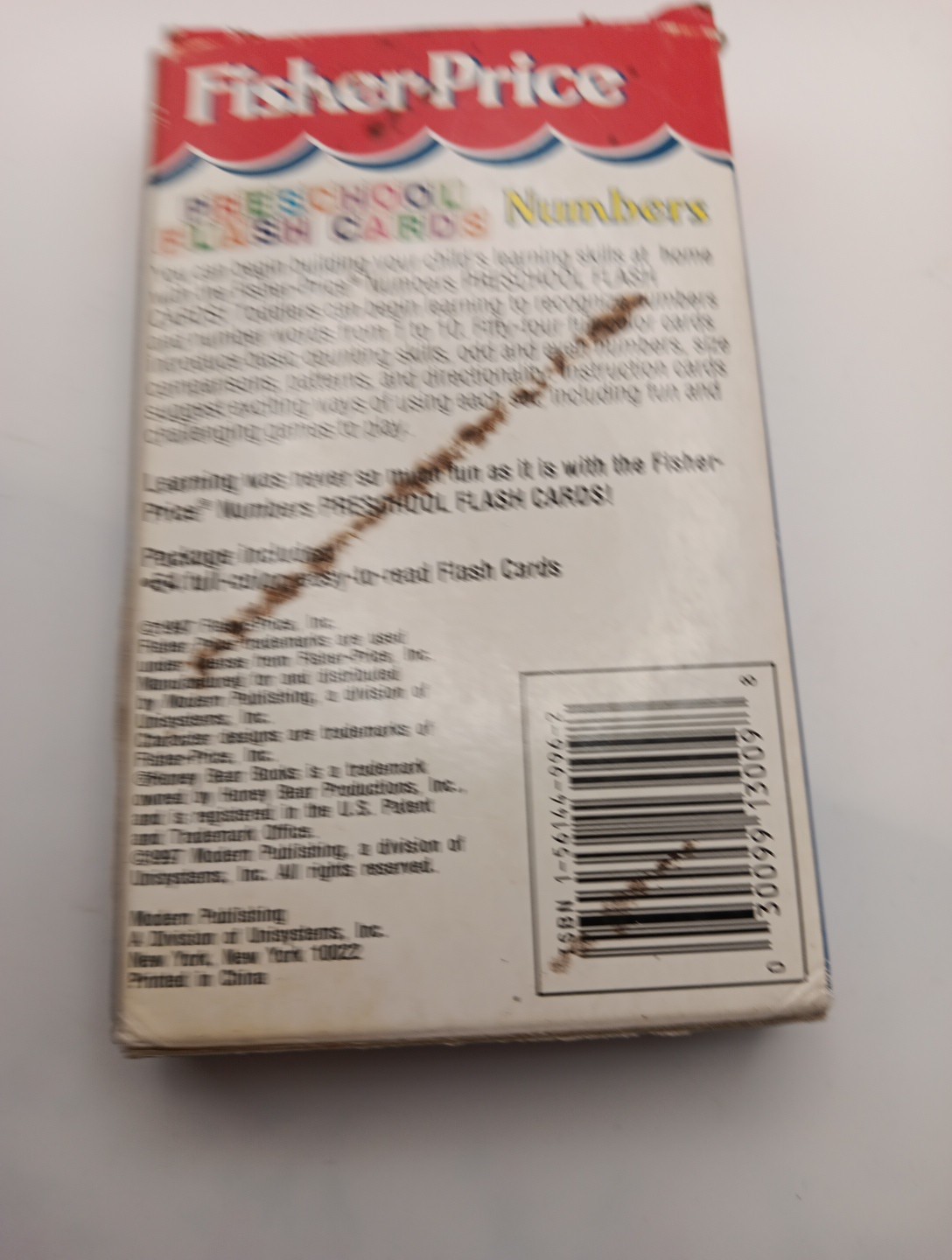 Fisher Price-Preschool Flash Cards-Numbers-2002-52 Cards-2 Instructions