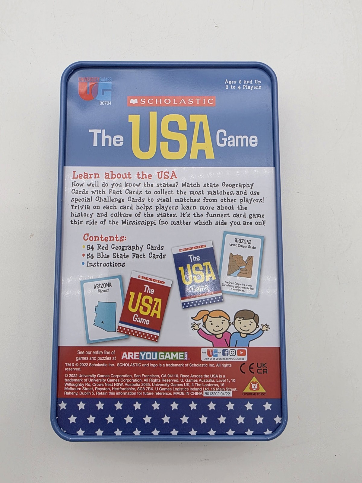 University Games ~ Scholastic: The USA Game, Pre Owned, Complete