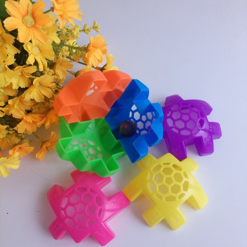 Plastic Bell Ball Rattle Baby Kids Assembling Block Newborn Educational Toys NEW