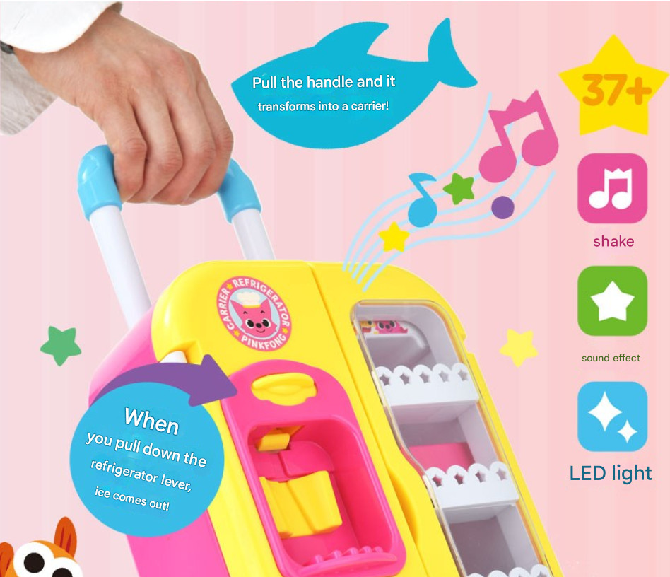 Pinkfong Talking and Singing Baby Shark Refrigerator Kitchen Play Kid Toy