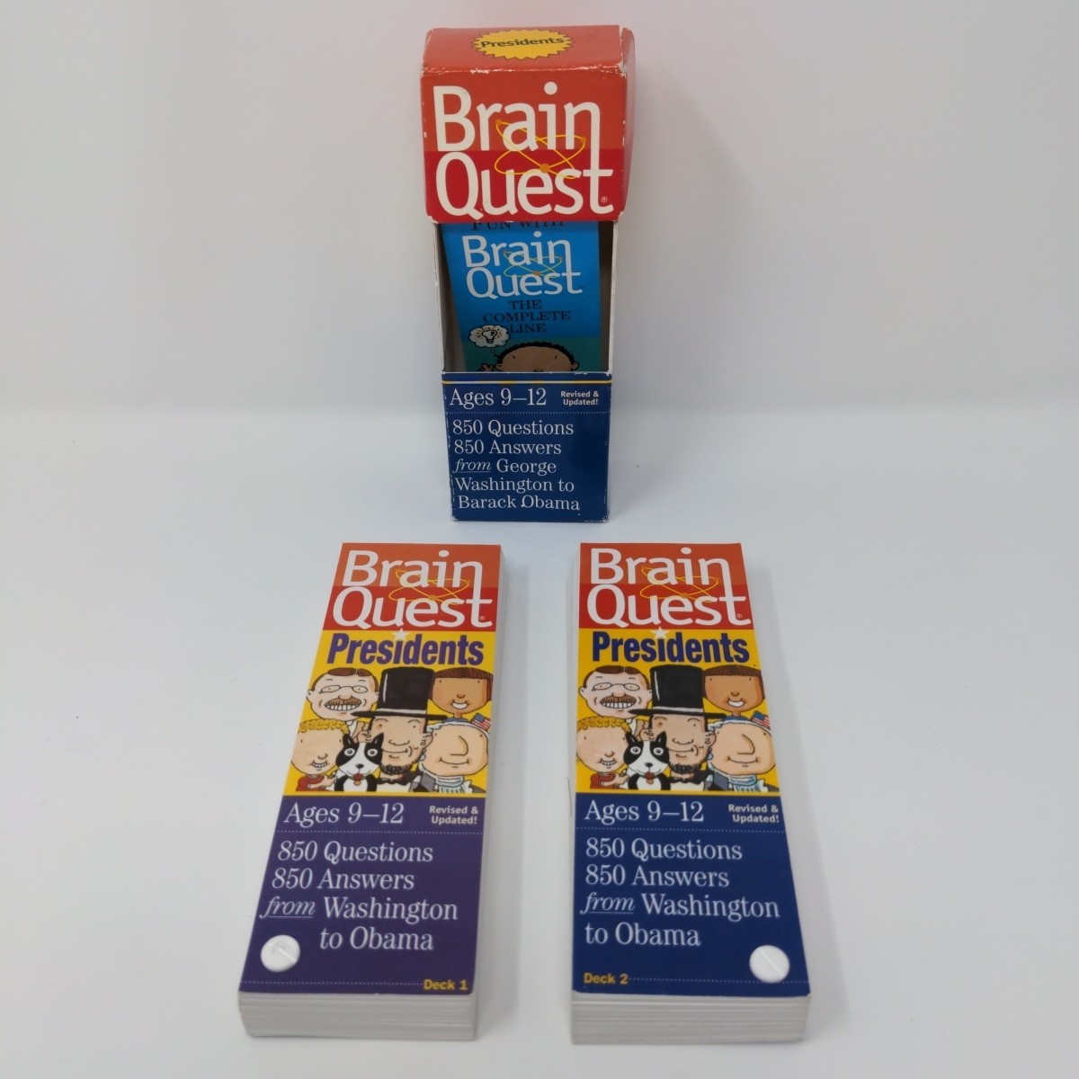 Brain Quest Presidents (Ages 9 – 12) Washington to Obama Decks 1 & 2