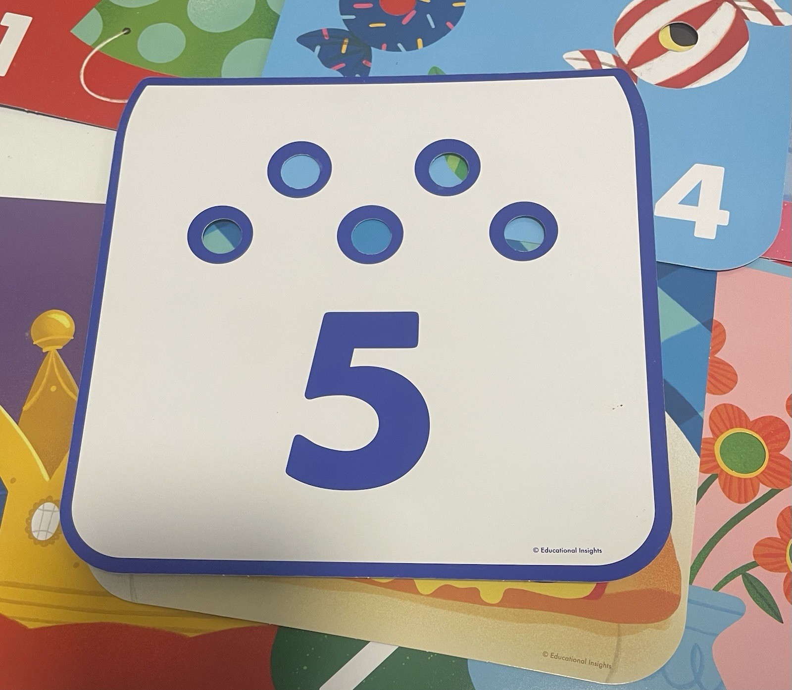 Educational Insights Design & Drill 123 1 2 3 Toys REPLACEMENT Number cards