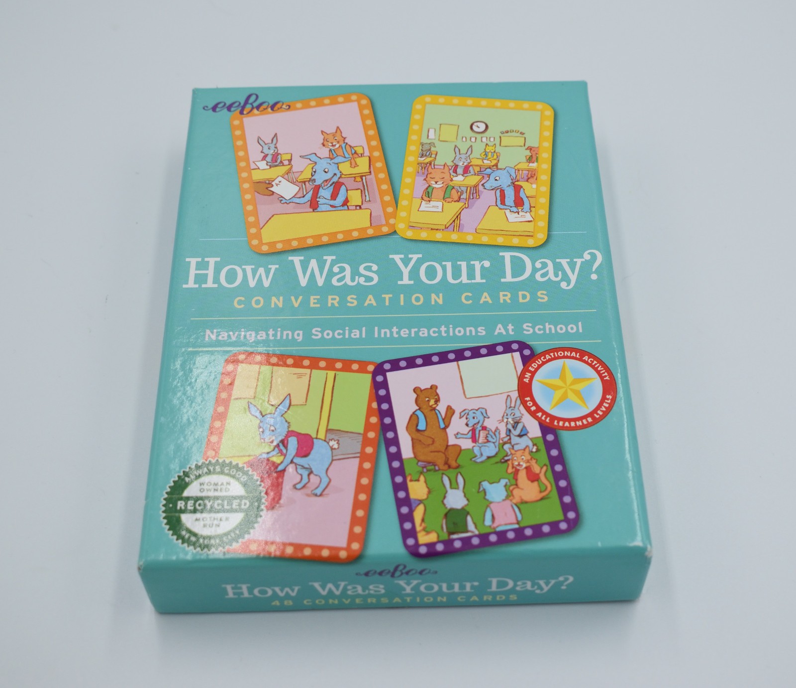 eeBoo HOW WAS YOUR DAY? Social Awareness Expectations At School Cards Set Of 50
