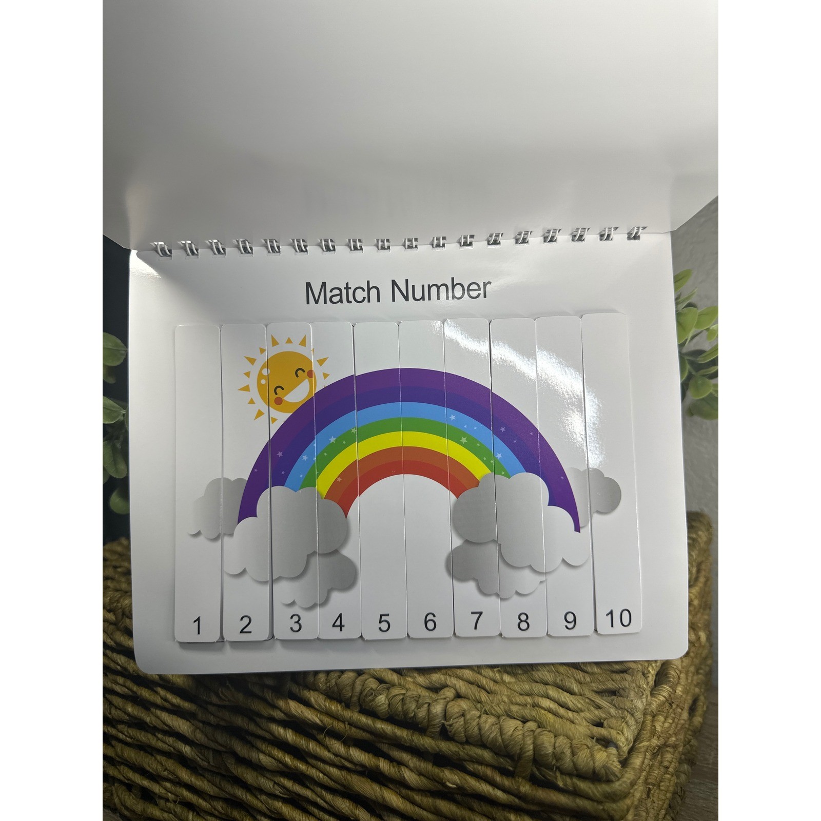 My Preschool Busy Book Interactive Learning Activity Dinosaur Rainbow Match Toy