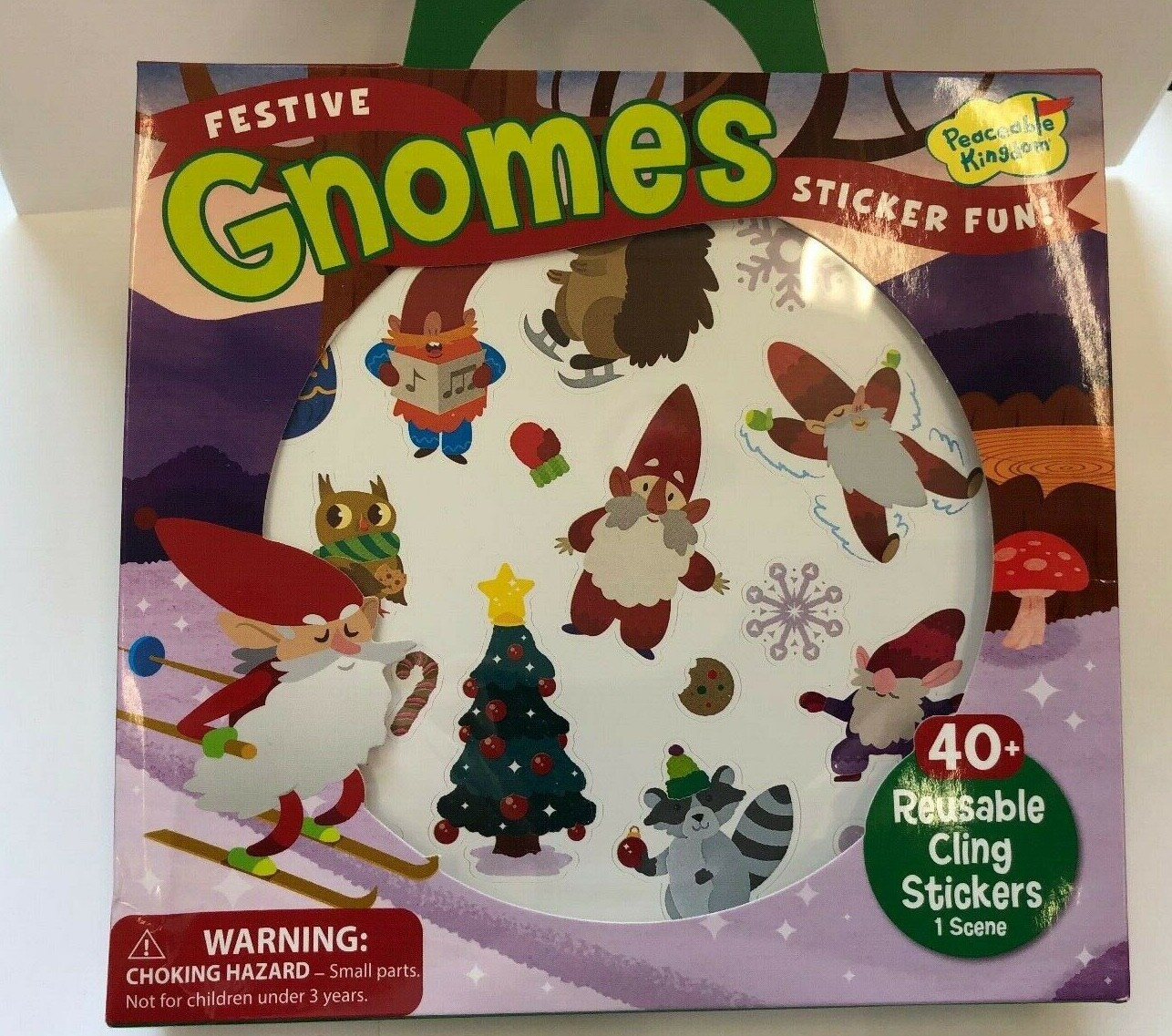 40+ Gnome reusable Stickers with play scene Party Favors Teacher Supply car