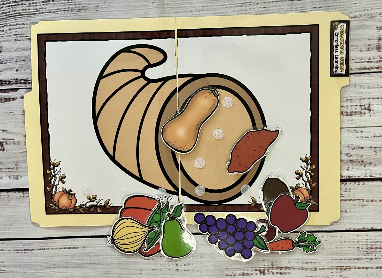 Errorless Learning File Folder Game Thanksgiving Special Education Autism