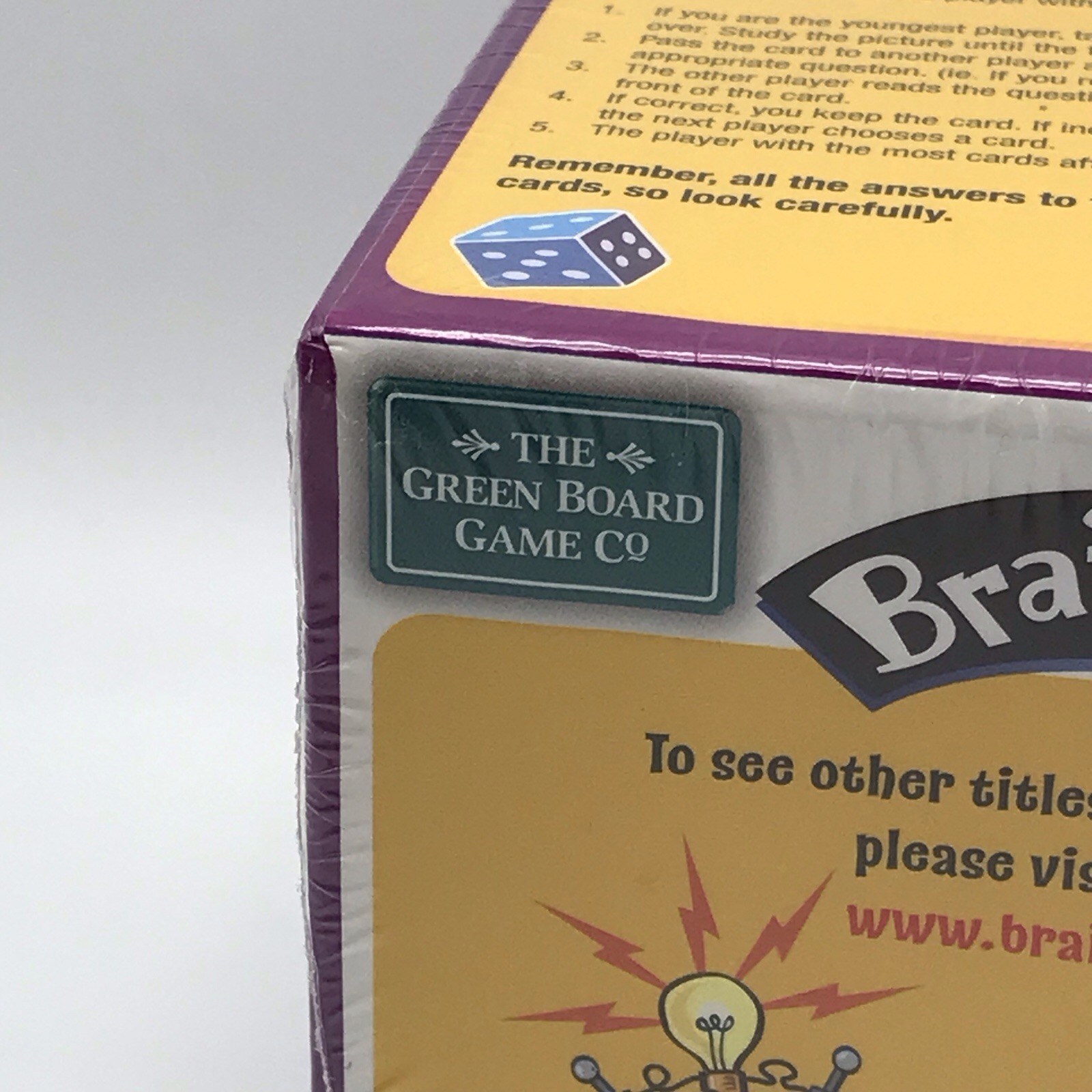 BrainBox My First ABC Memory Recall Game Ages 4+ Sealed Green Board Game