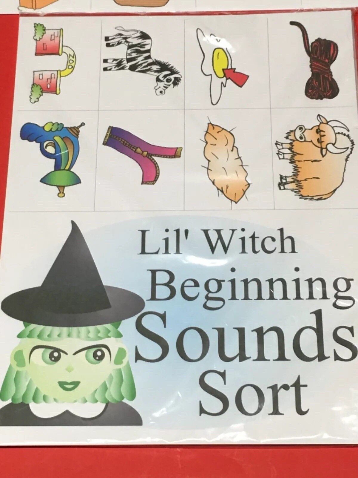 Lil’ Witch’s Beginning Sound Sort – DIY PRINTED KIT