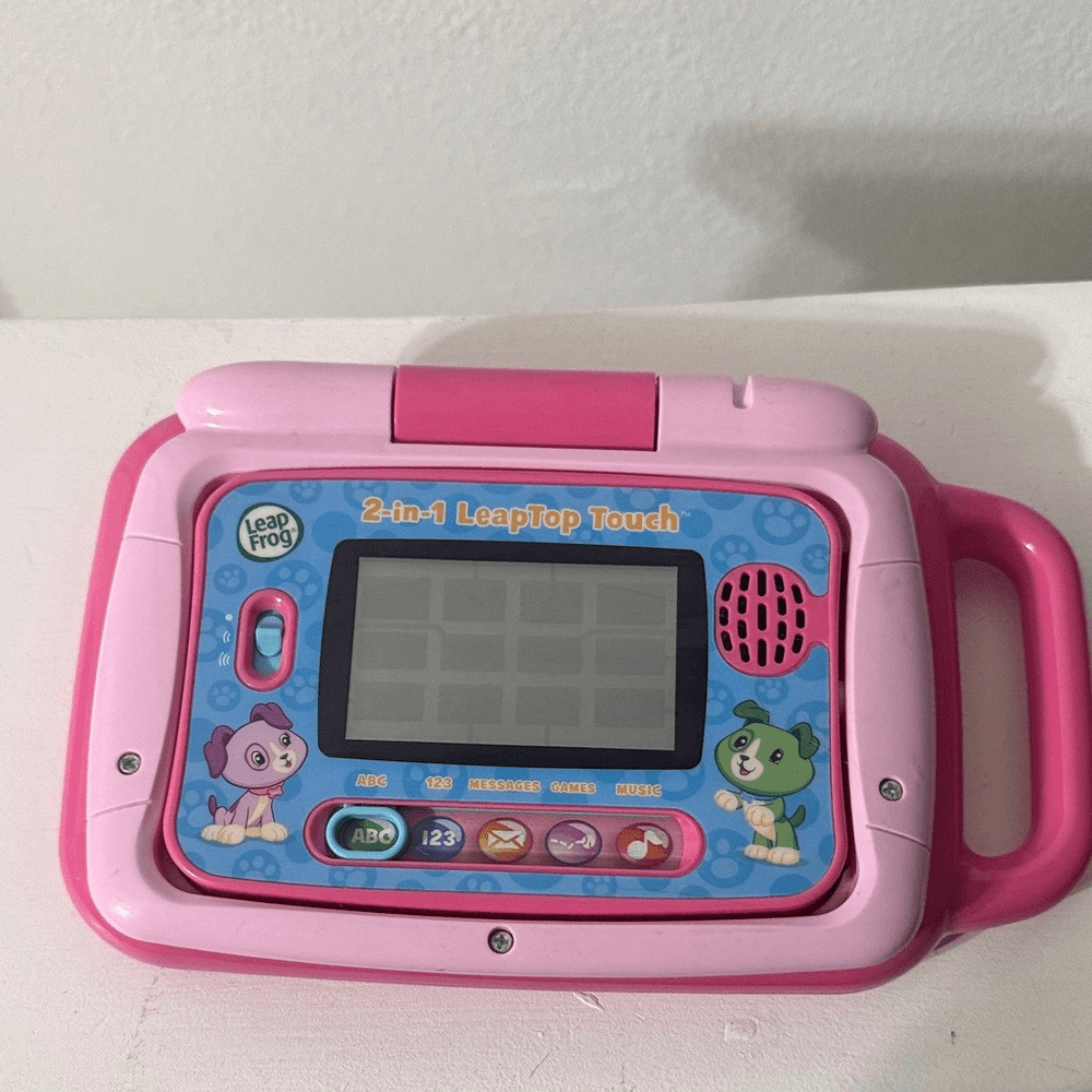 LeapFrog 2-in-1 LeapTop Touch Pink Kids Learning Laptop Works