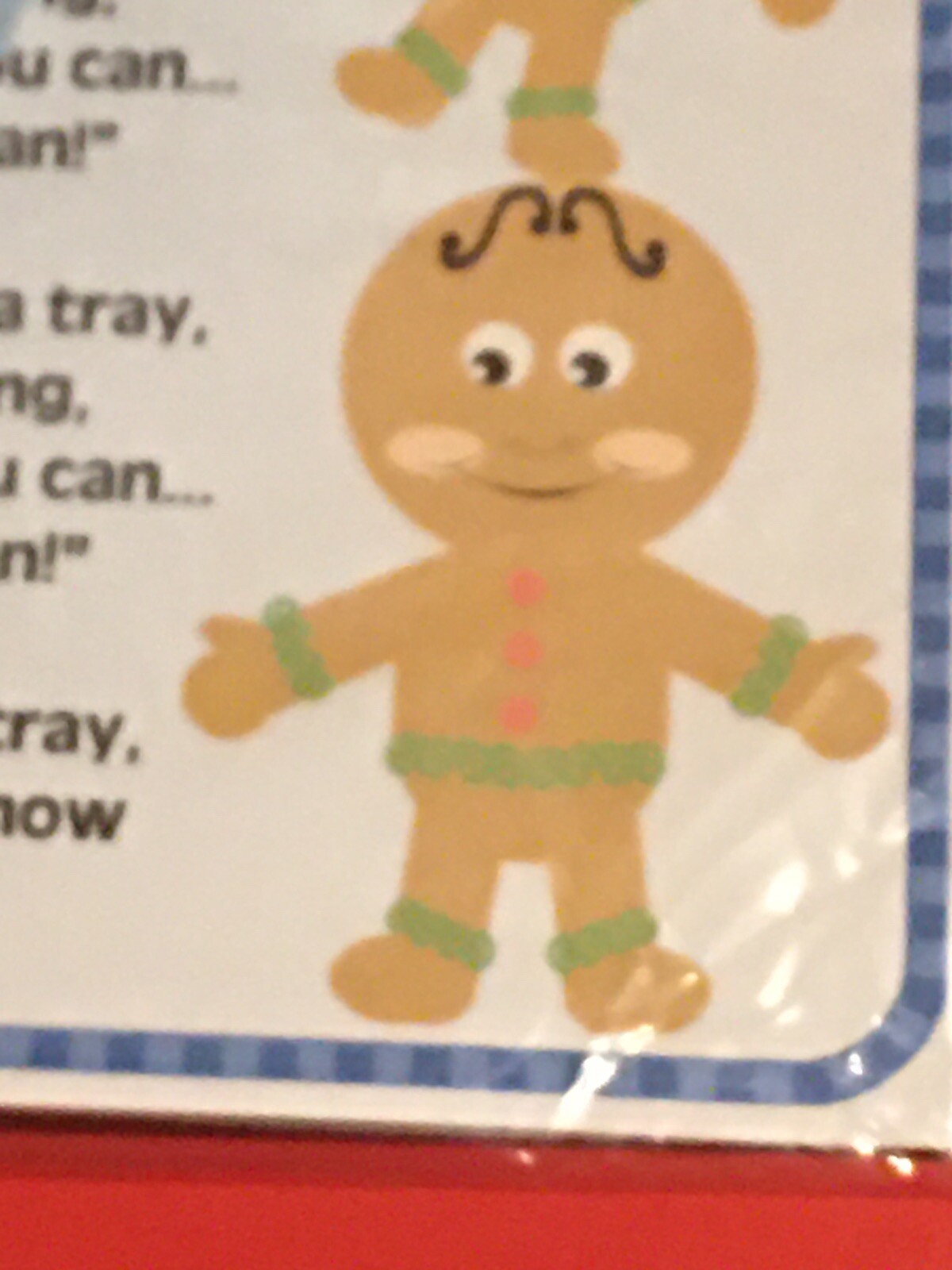 FIVE LITTLE GINGERBREAD MEN – LAMINATED – FLANNEL FELT STORY and PIECES
