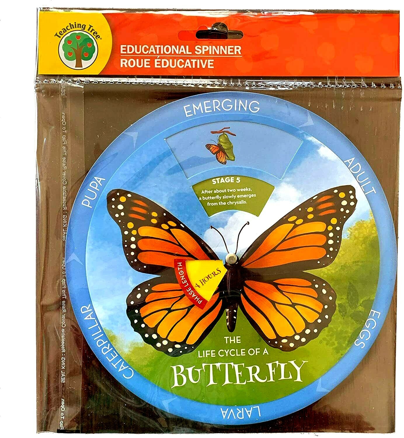 Butterfly, Colors, Continents, or Sky Teaching Tree Educational Spinner Choice-4