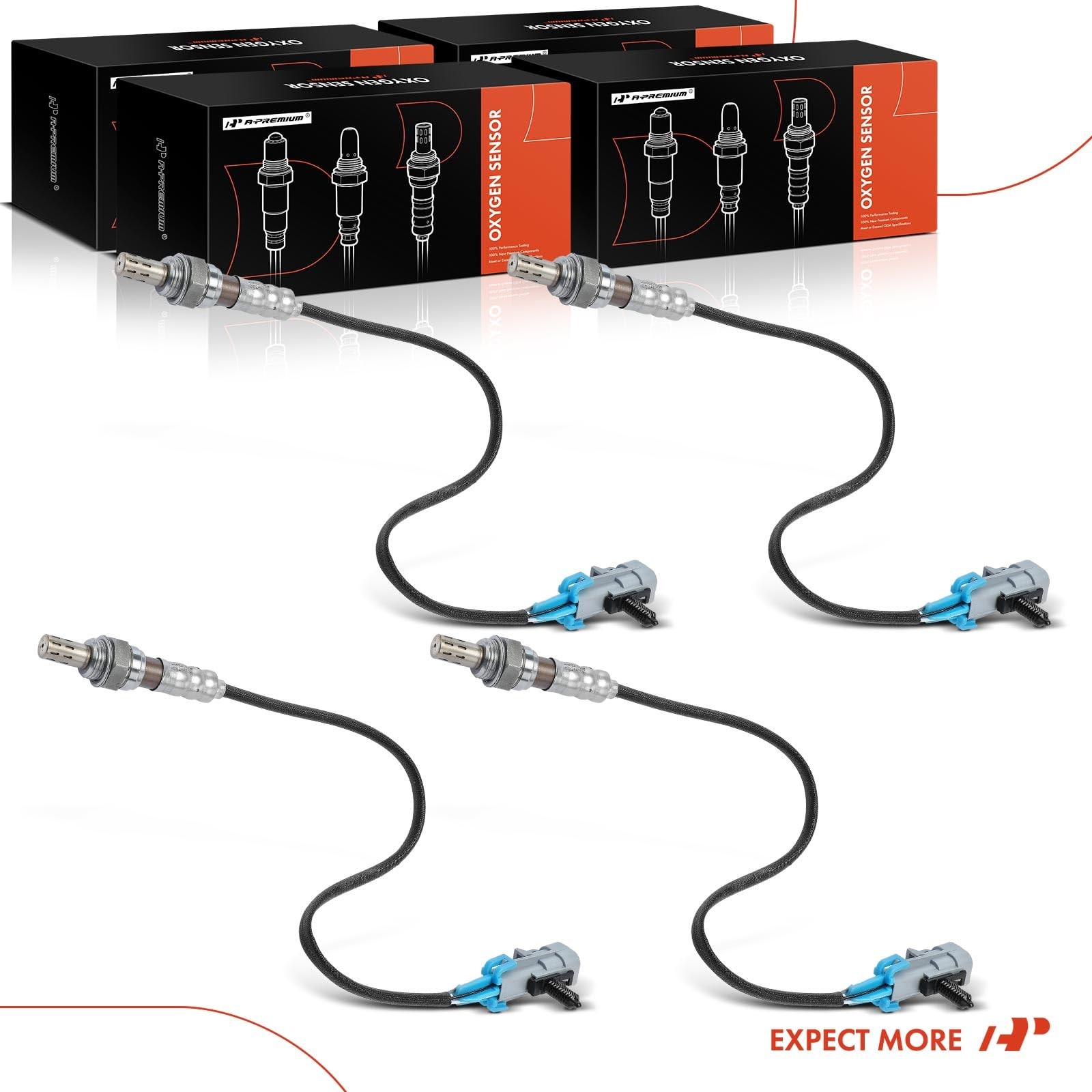 A-Premium 4Pcs O2 Oxygen Sensor Upstream and Downstream Compatible with…