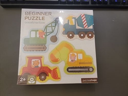 Petit Collage Beginner Puzzle Toddlers ECO Friendly Ages 2+ Construction NEW