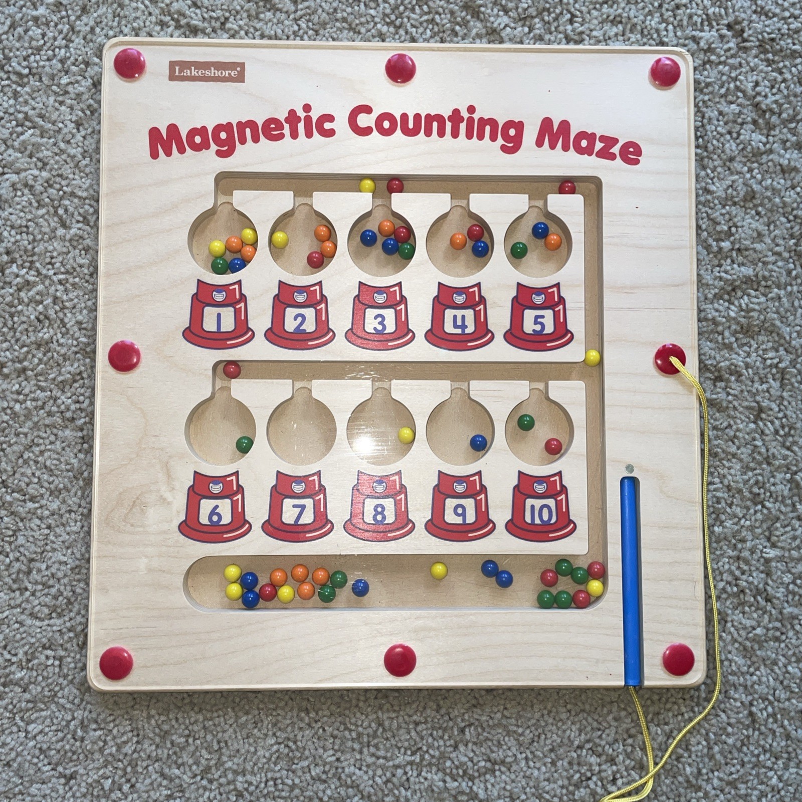 LAKESHORE LEARNING Magnetic Counting Maze Gumball Machine Kindergarten Classroom