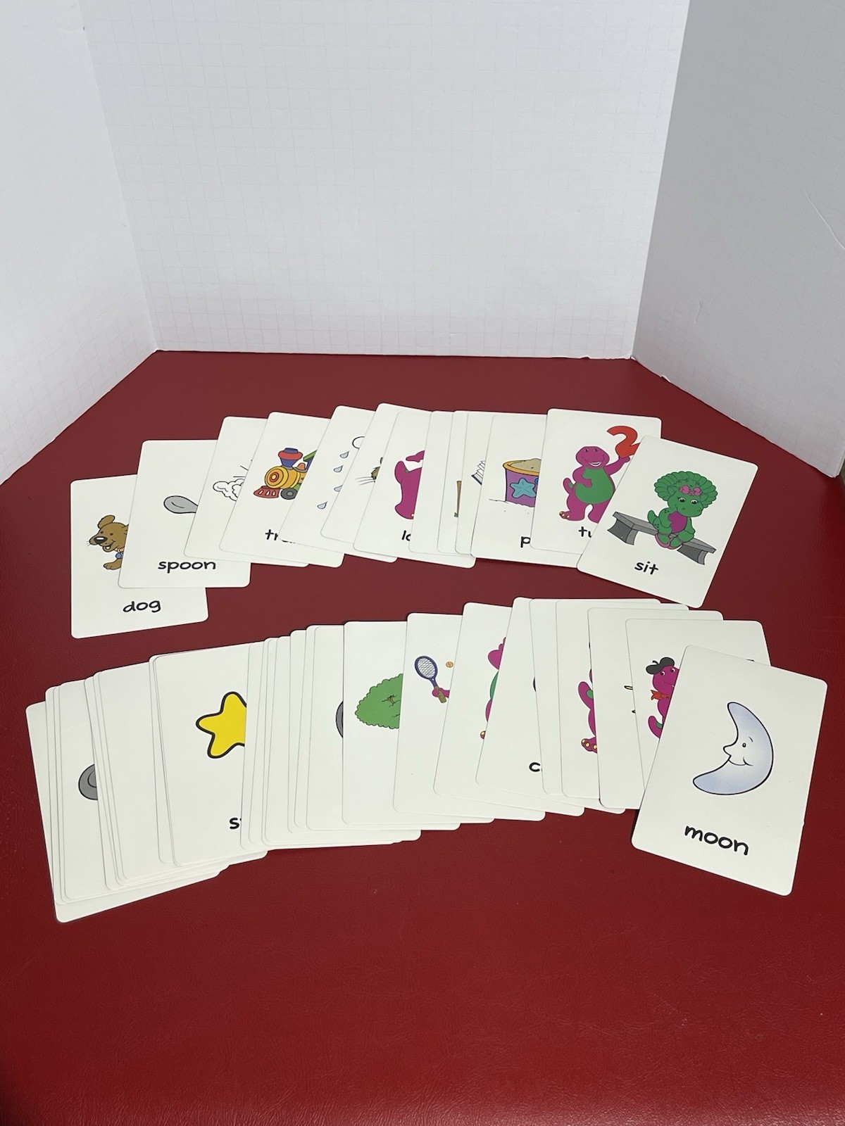 Bendon Barney 2005 Rhyming Learning 40 Flash Cards