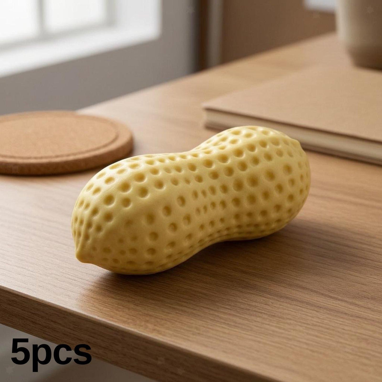 Peanut Pod Toy Dimpled Surface Peanut TPR