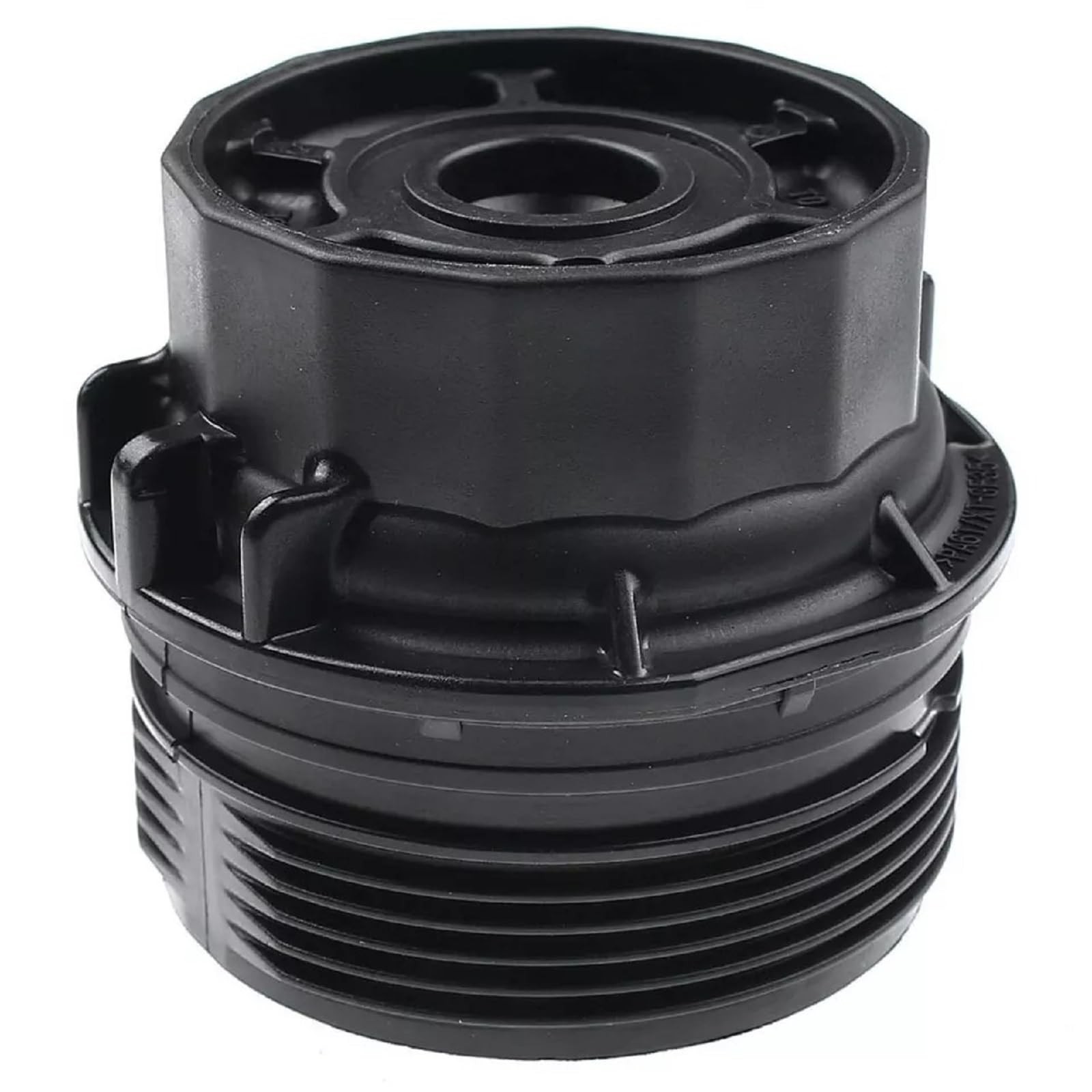 1.8L Engine Oil Filter Housing Cover Cap Assembly Compatible with Black