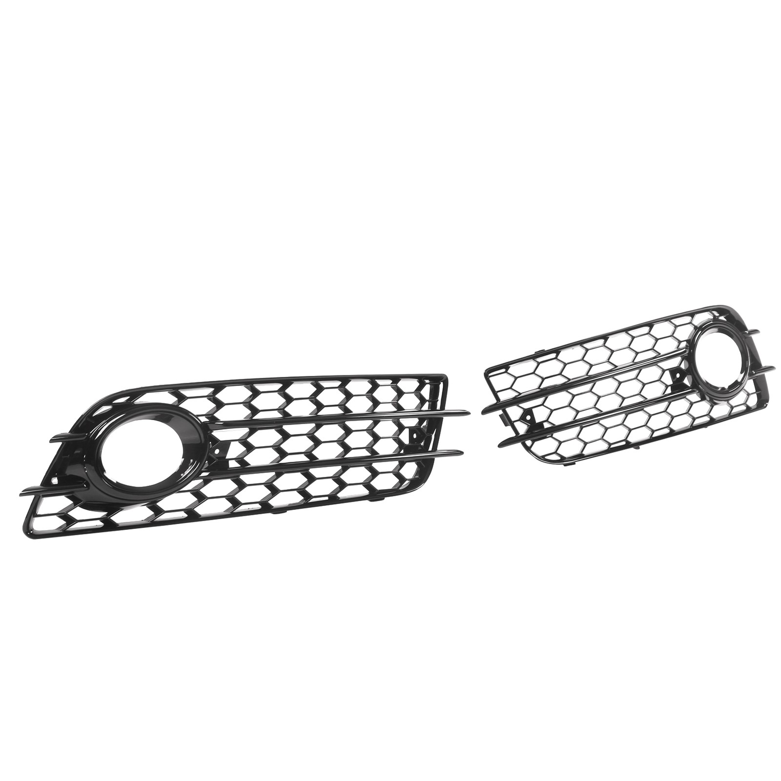 2 Pcs Bumper Fog Light Grille For B8 S4 Models 2008‑2012 OXQC