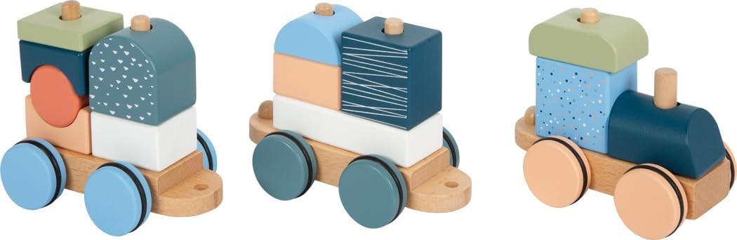 small foot Wooden Train Arctic made of FSC 100%-certified wood, stacking & inser