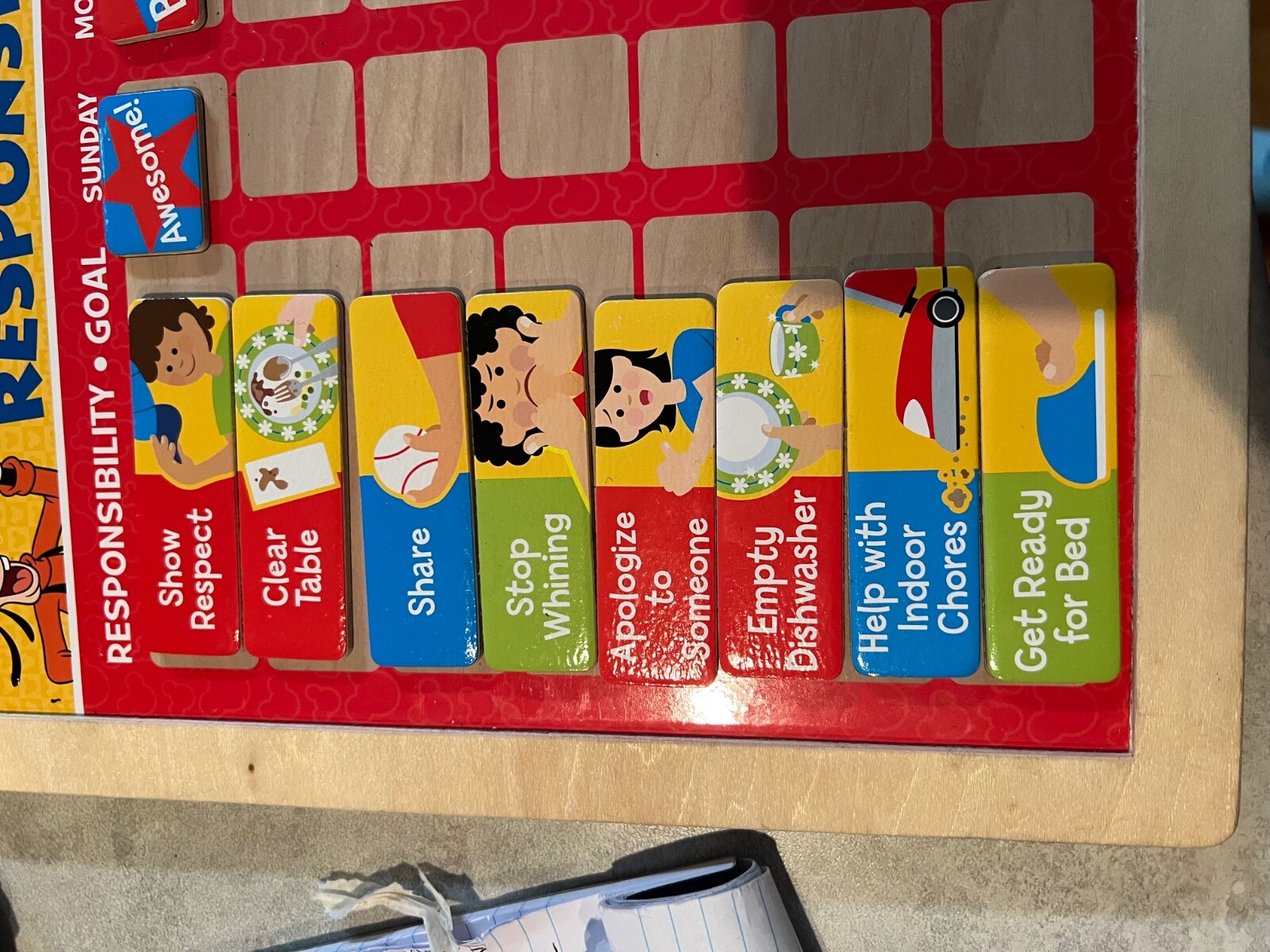 Melissa & Doug Mickey Mouse My Magnetic Responsibility Chart