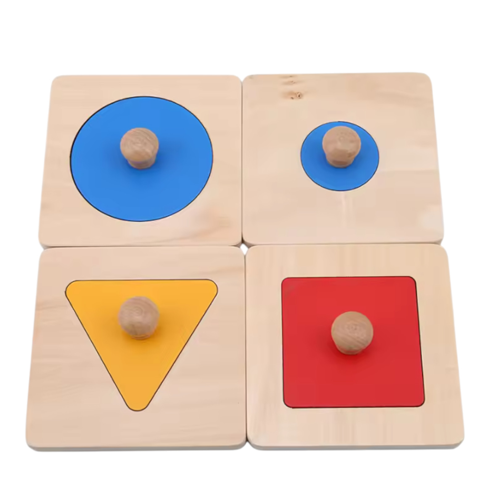 Wooden Geometric Shape Sorting Puzzle Learning Toys for Kids A 4