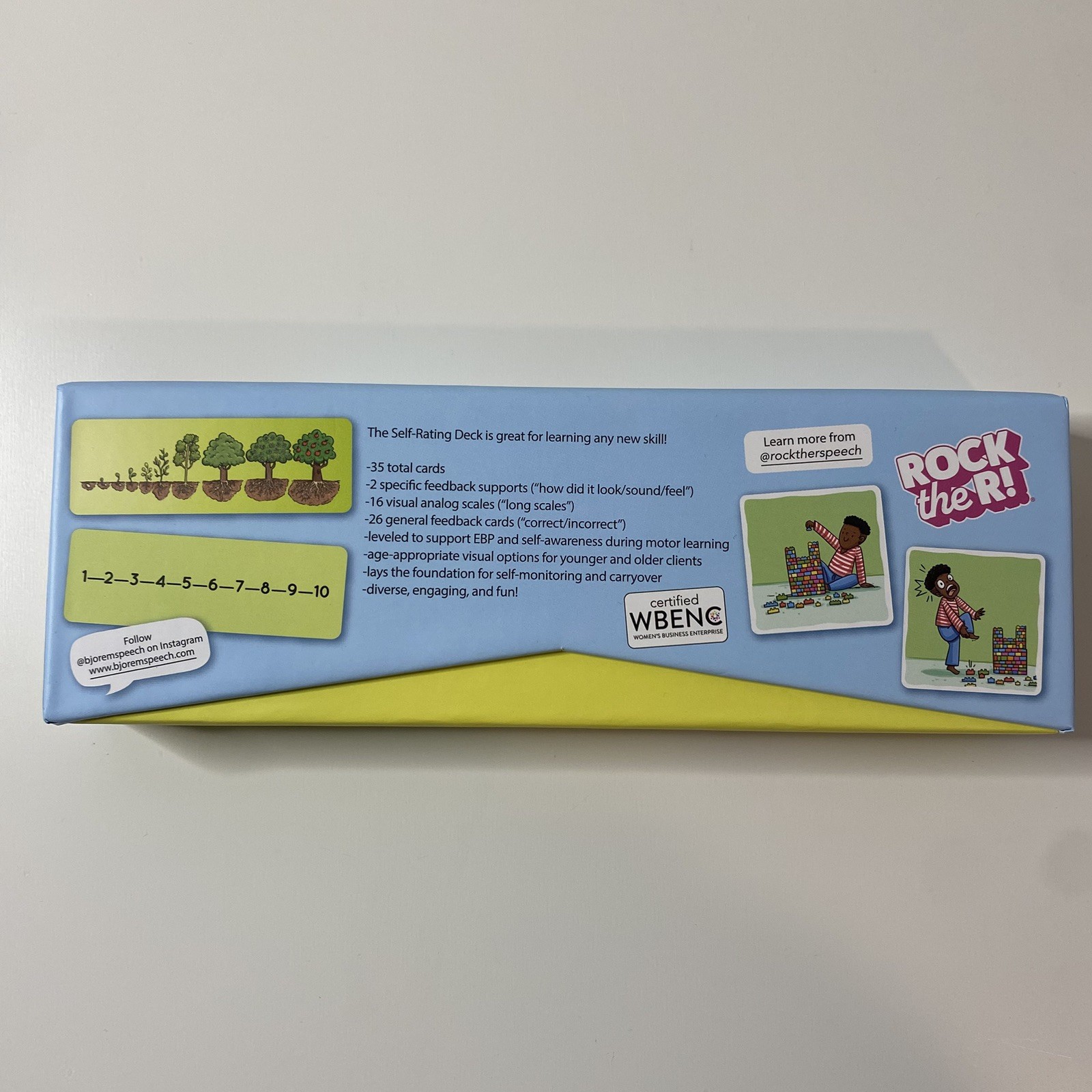 Bjorem Self-Rating Deck Speech Therapy Cards – Brand New, Opened for Photos