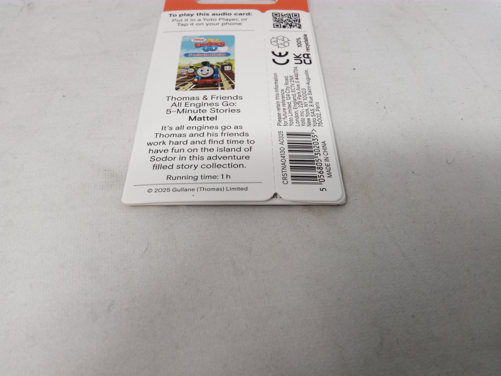 YOTO Thomas & Friends All Engines Go – Kids Audio Card for Use with Player & Min