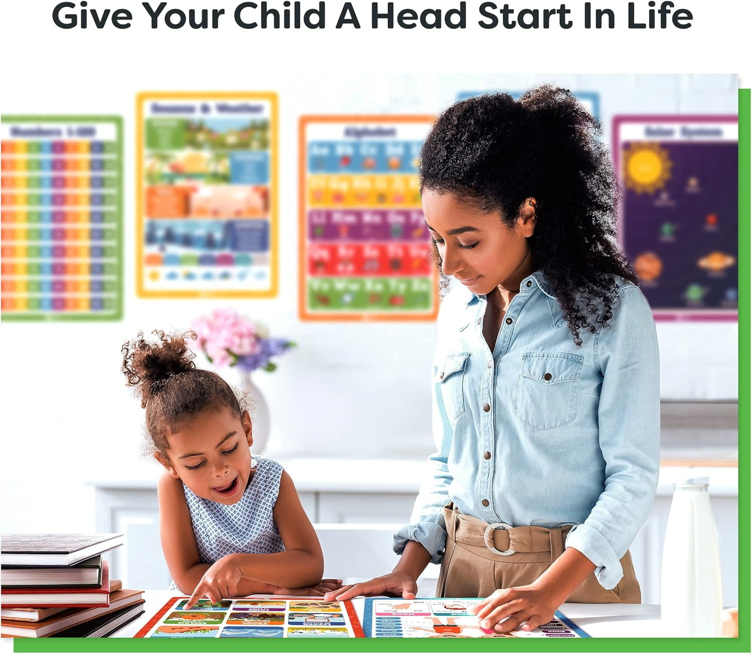20pc Educational Posters Set for Kids Classroom Decor Learning Tools 16×11