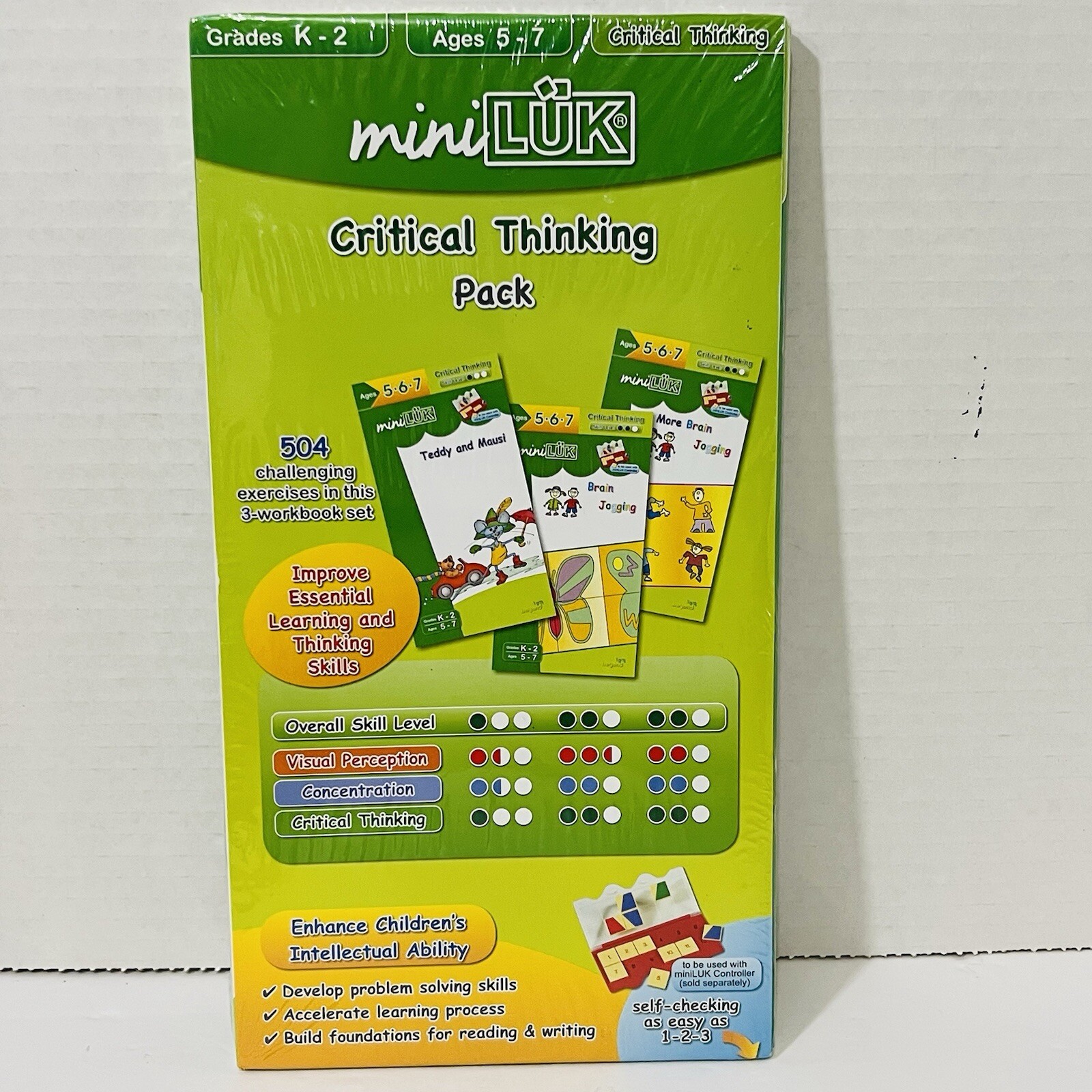 miniLUK Workbook Set for K-2, Ages 5-7 the miniLUK Controller (not included)