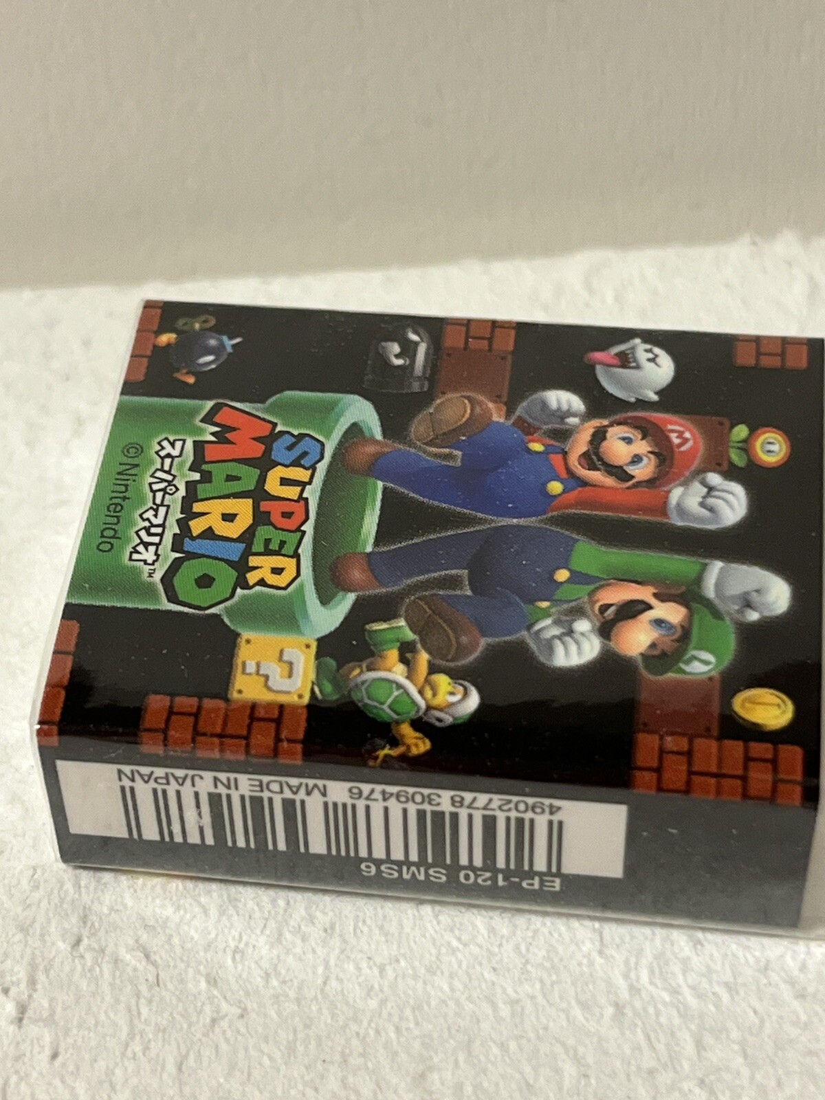 Super Mario Pencil Eraser Underlay Pencil cap Mitsubishi Pencil Made in Japan