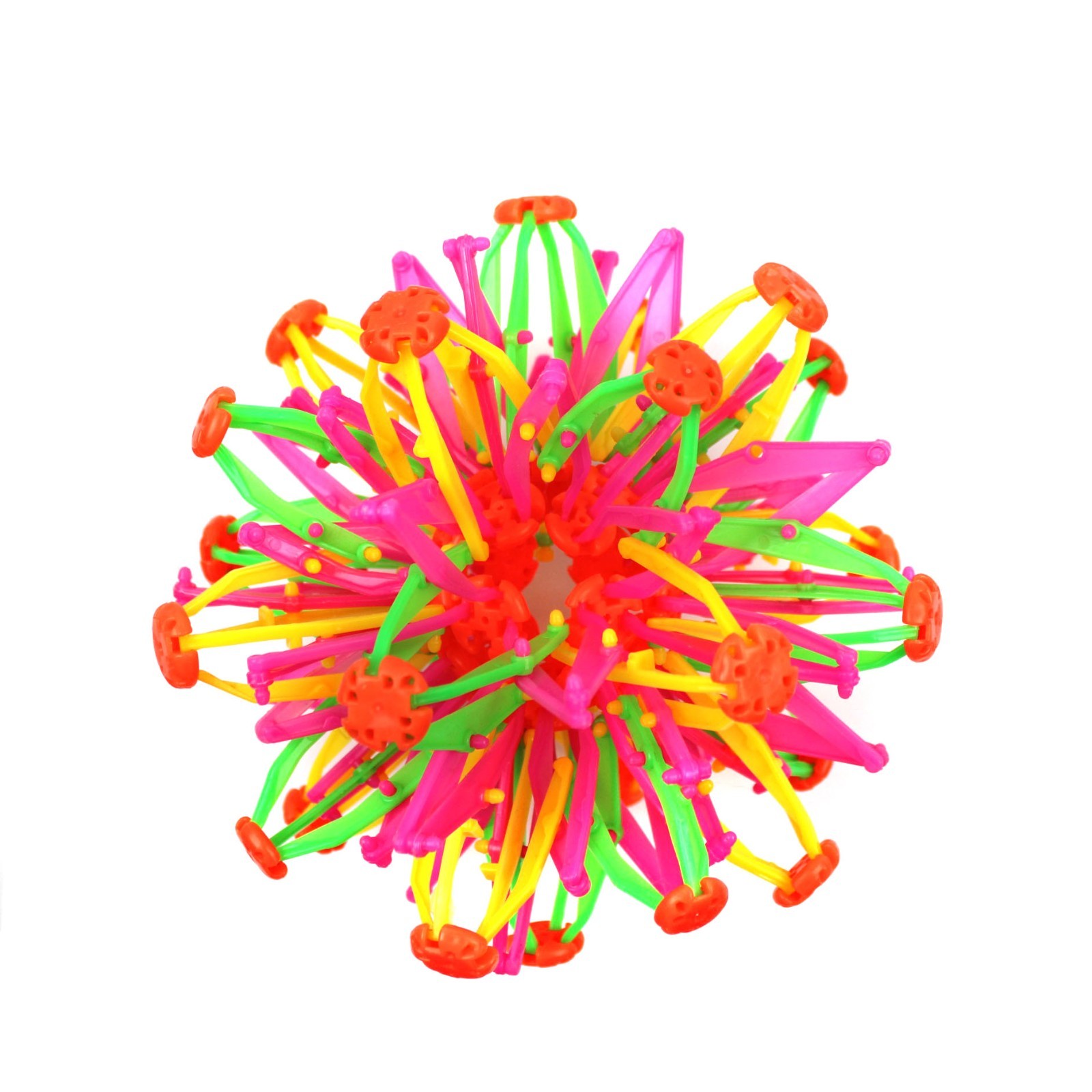 Expanding Multicolor Hoberman Sphere Ball Science STEM Toy 6.5” Expands To 10.5”