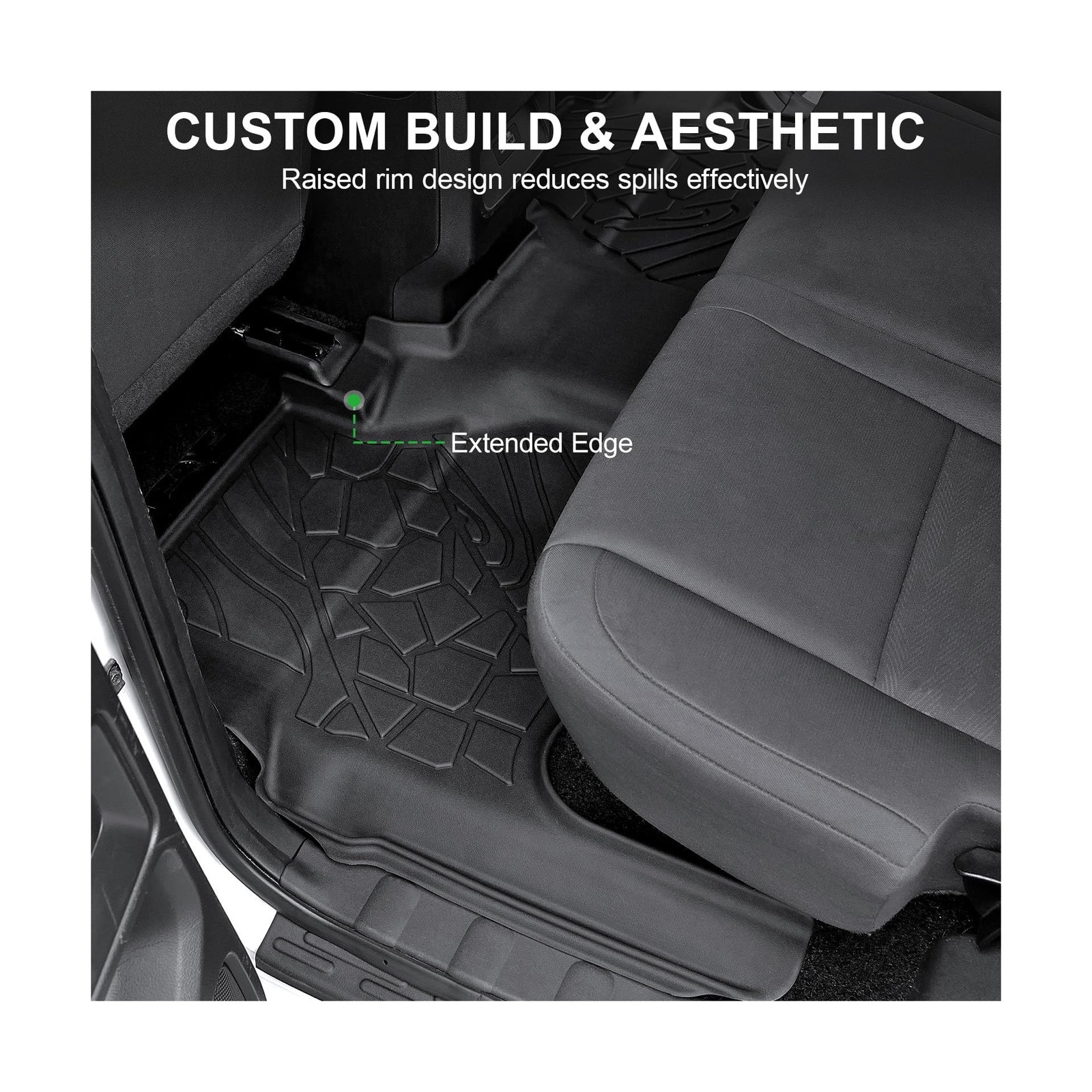 Floor Mats for 2022-2025 2026 Nissan Frontier Crew Cab (Not for 2nd Row with …