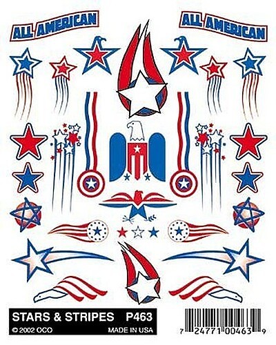 Pine-Car Pinewood Derby Stars & Stripes – Pinewood Derby Decal and