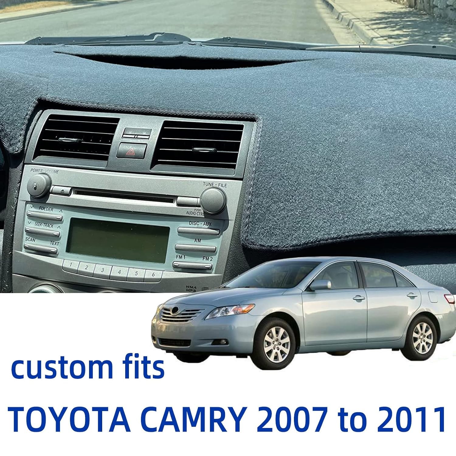 Toyota Camry 2007 2008 2009 Custom Fit Dashboard Cover Mat Pad for Toyota Camry