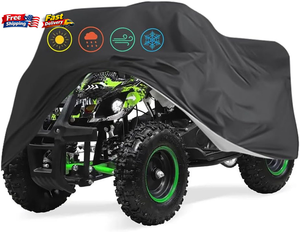 Basic Edition ATV Cover, Heavy Duty 210D Marine Grade Fabric, Quad Cover for Kaw