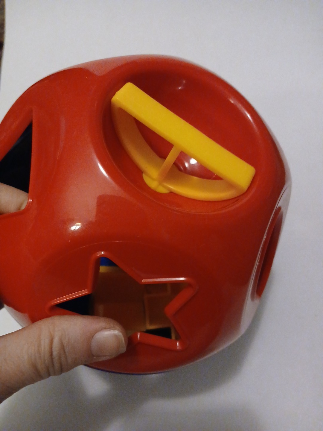 [COL] 1960’s Tupperware SHAPE-O-BALL Educational Toy x 10 Puzzle Blocks Complete