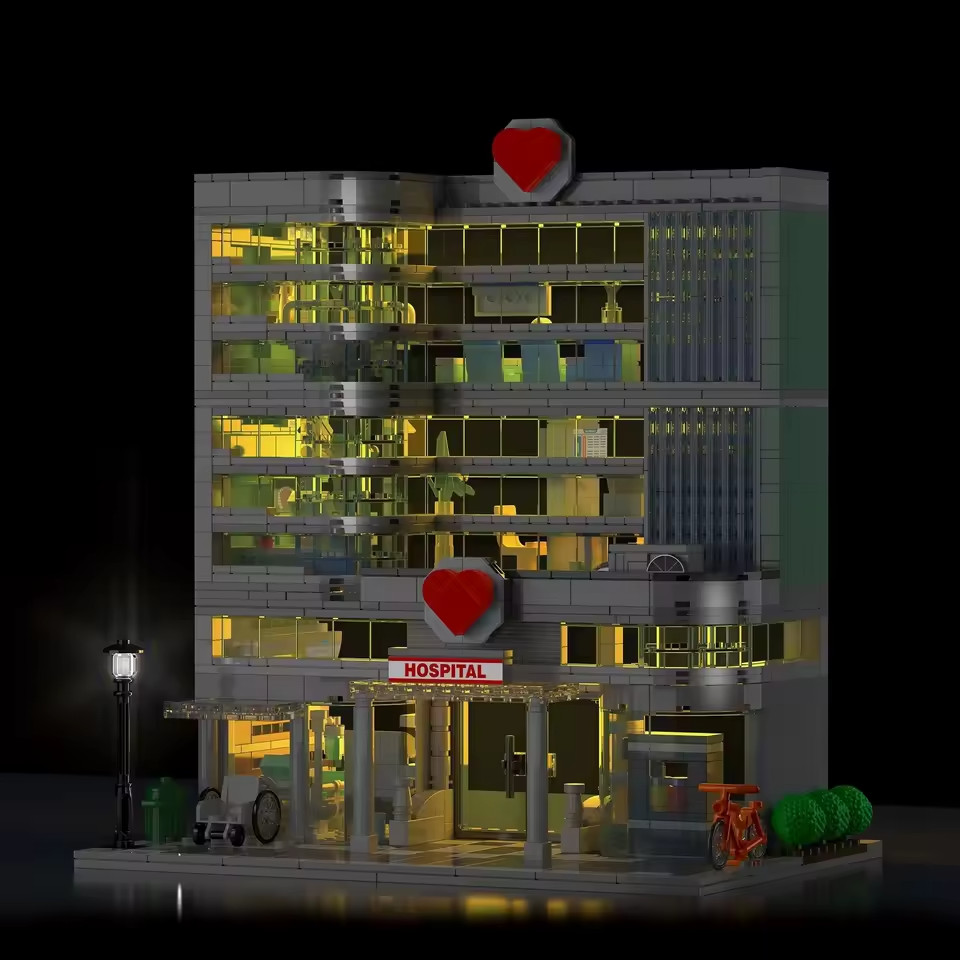 Hospital Building Blocks, DIY Educational Toys, Colletable Building Toy
