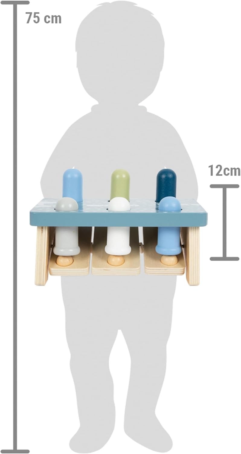 small foot Game Arctic Made of FSC 100%-Certified Wood, Hammer Bench for Kids Ag