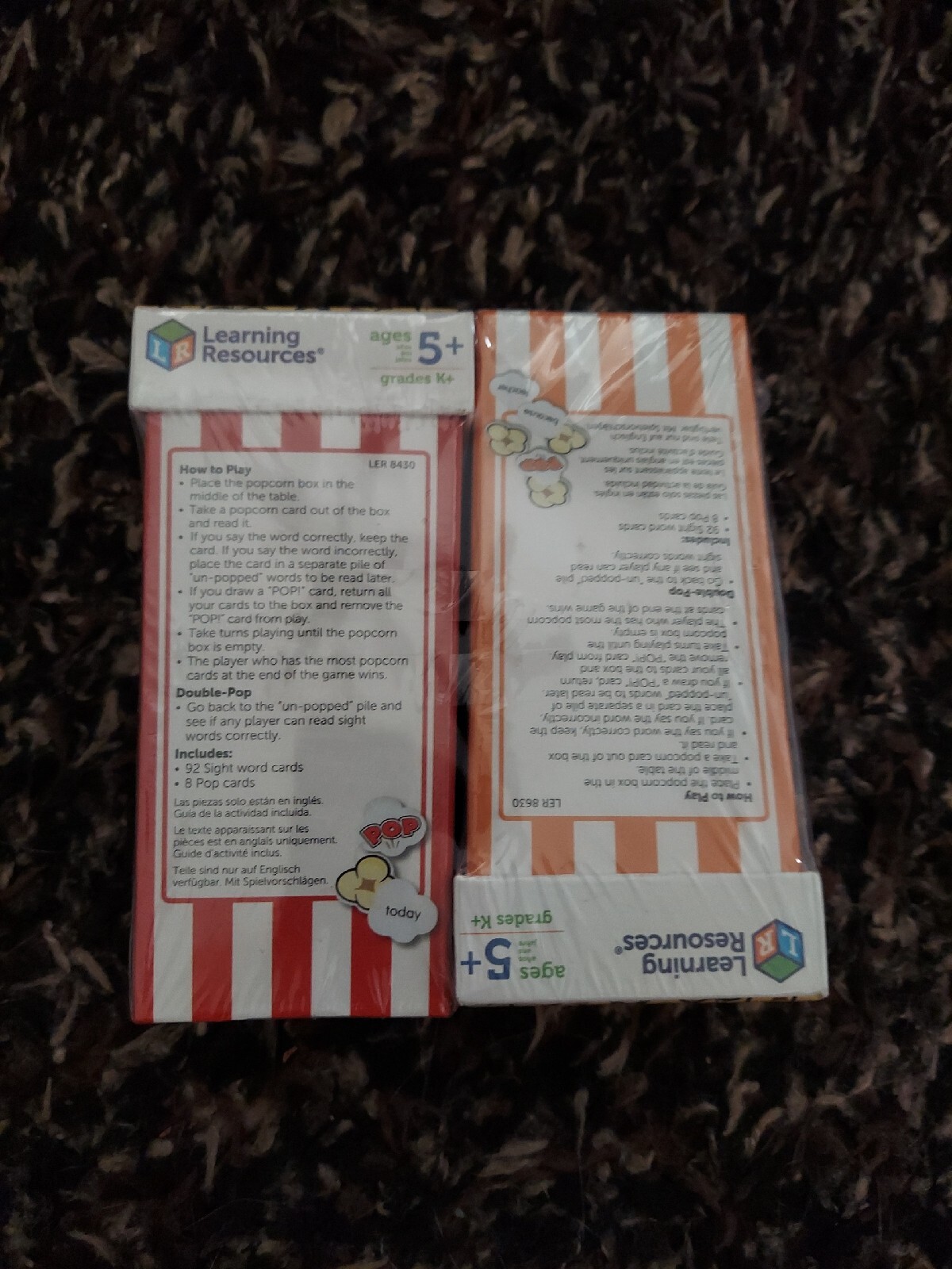 LEARNING RESOURCES POP FOR SIGHTS WORDS SET NEW UNOPENED LER8629