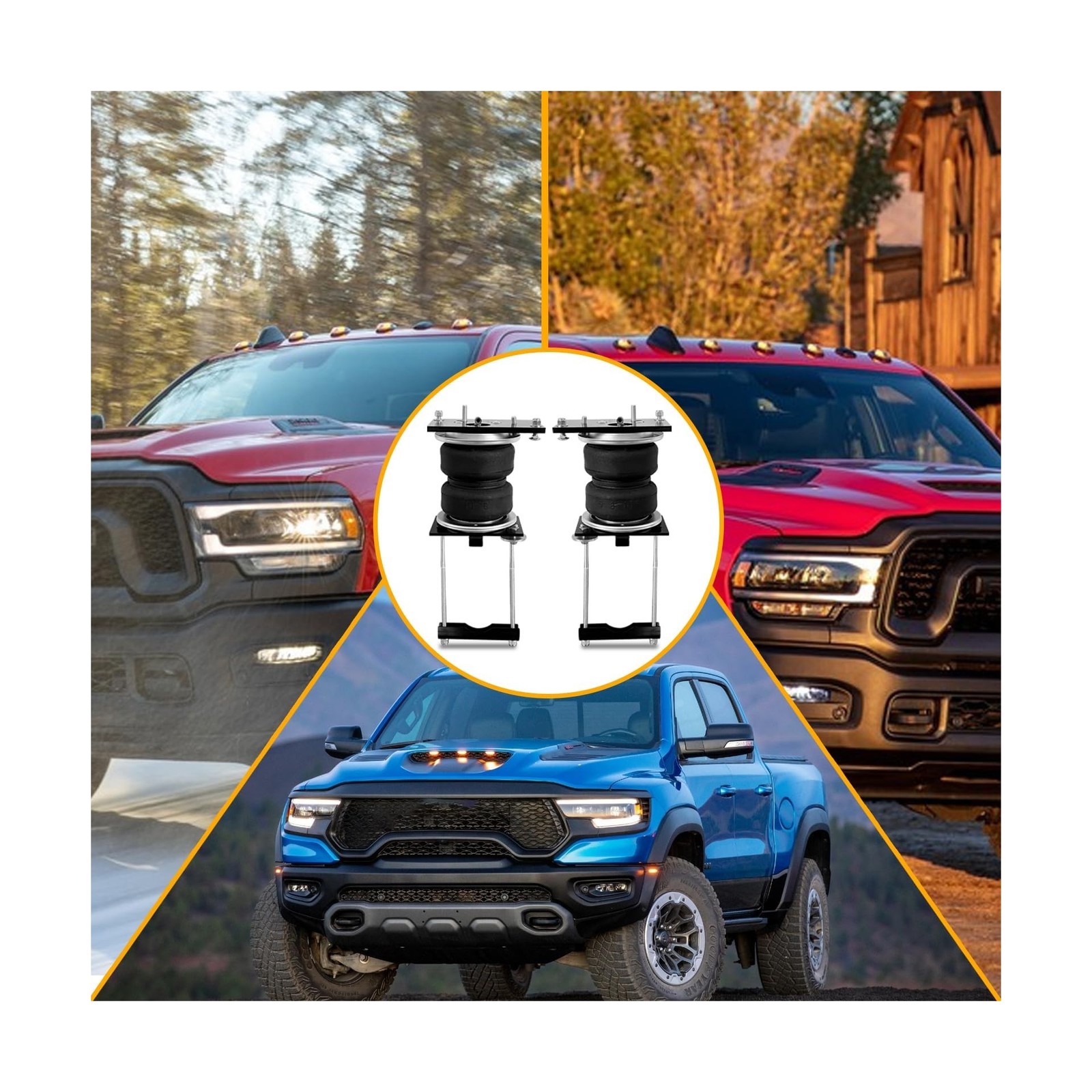 MILLISEC Air Spring Bags Suspension Kit Compatible with 2014-2023 Dodge Ram 2…