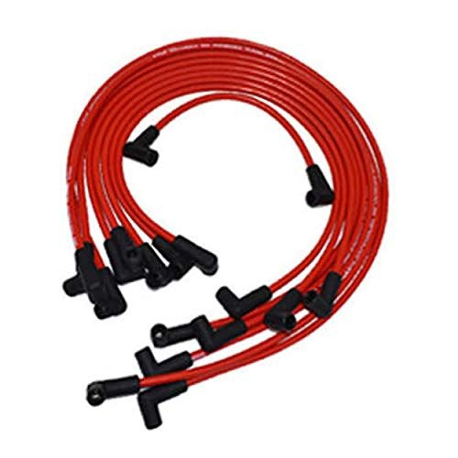 8mm Red Silicone Spark Plug Wire Kit Heat-Resistant Jacket Ignition Set Chevy