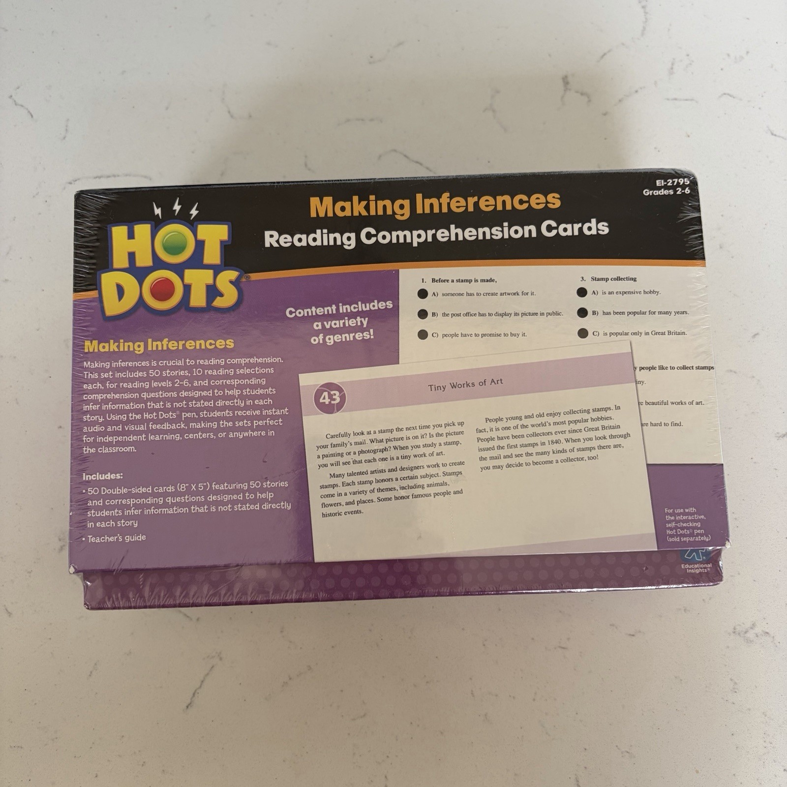 New Educational Insights Hot Dots Reading Informational Text Cards Grade 2-6