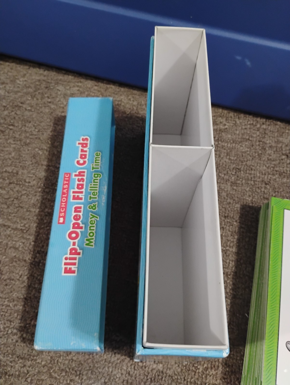 Scholastic Flip-Open Flash Cards Money & Telling Time COMPLETE